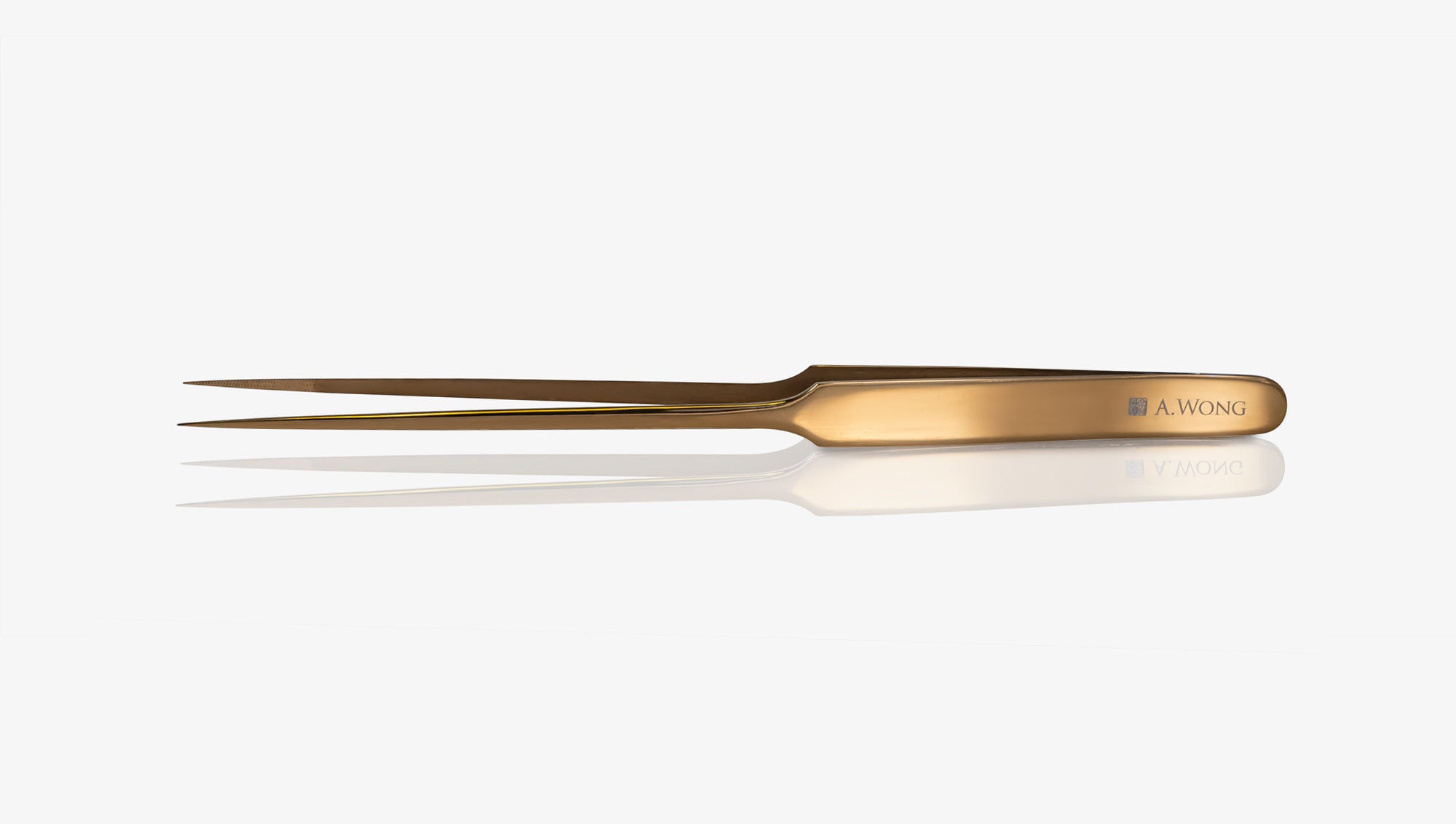 Chopsticks Tweezers in Polished Gold