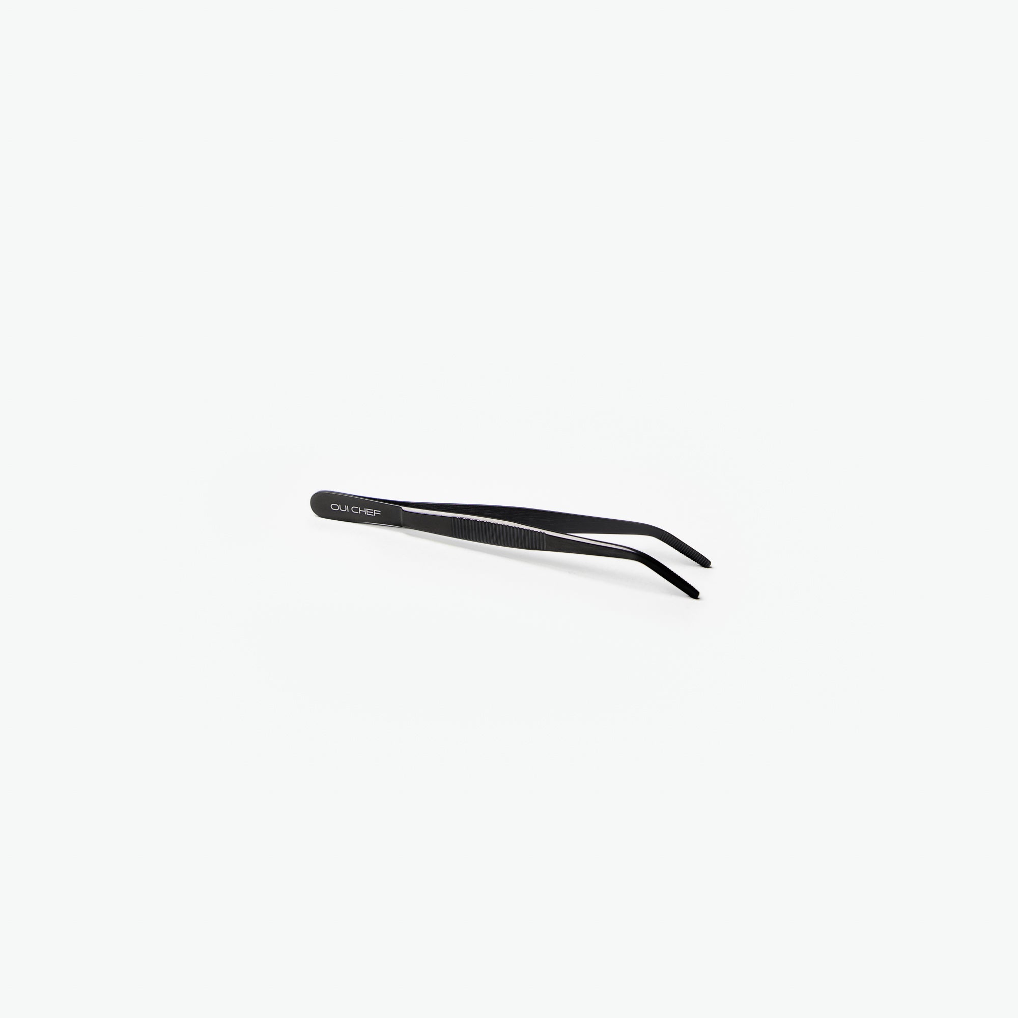 Oui-Chef-14cm-Angled-Tip-Regular-Tweezers-Gloss-Black