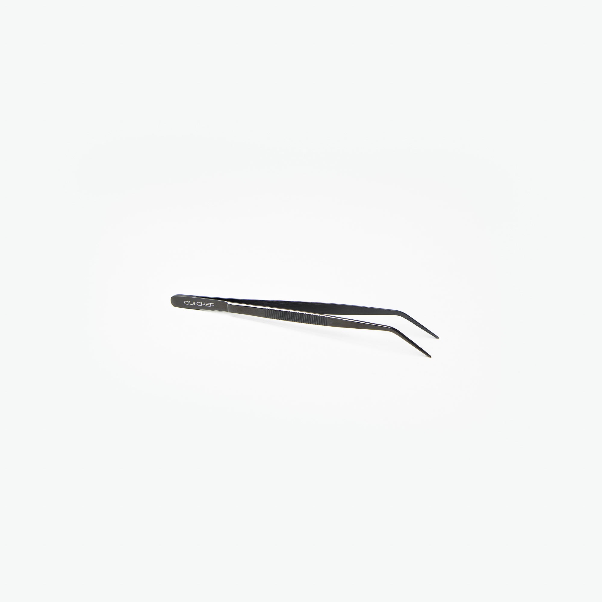 Oui-Chef-14cm-Angled-Tip-Superfine-Tweezers-Black