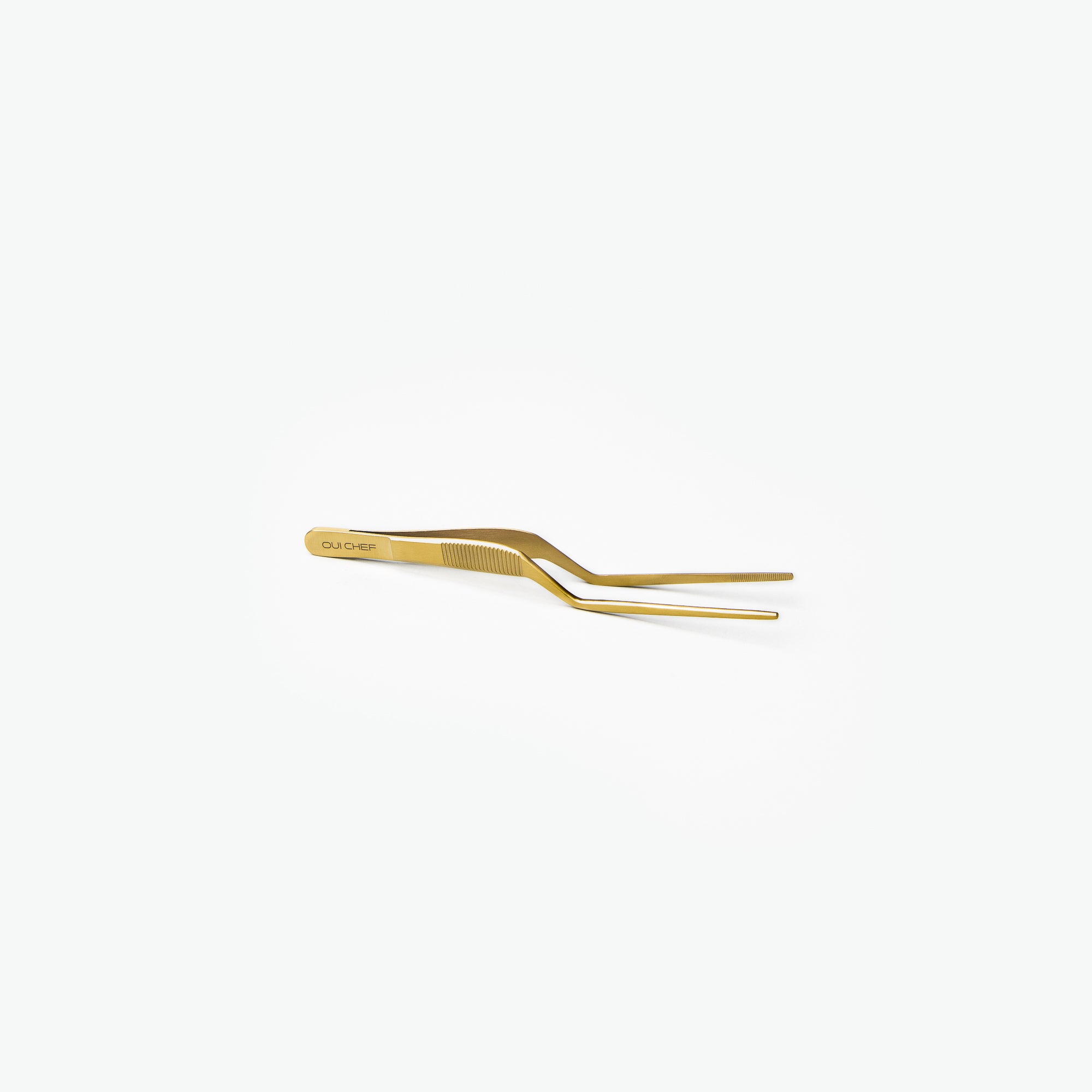 Oui-Chef-14cm-Offset-Regular-Tweezers-Gold