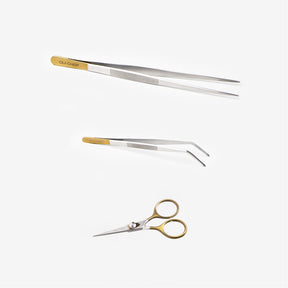 Oui-Chef-Super-Fine-Super-Sharp-Gold-Top-Tweezers-Scissors-Kit