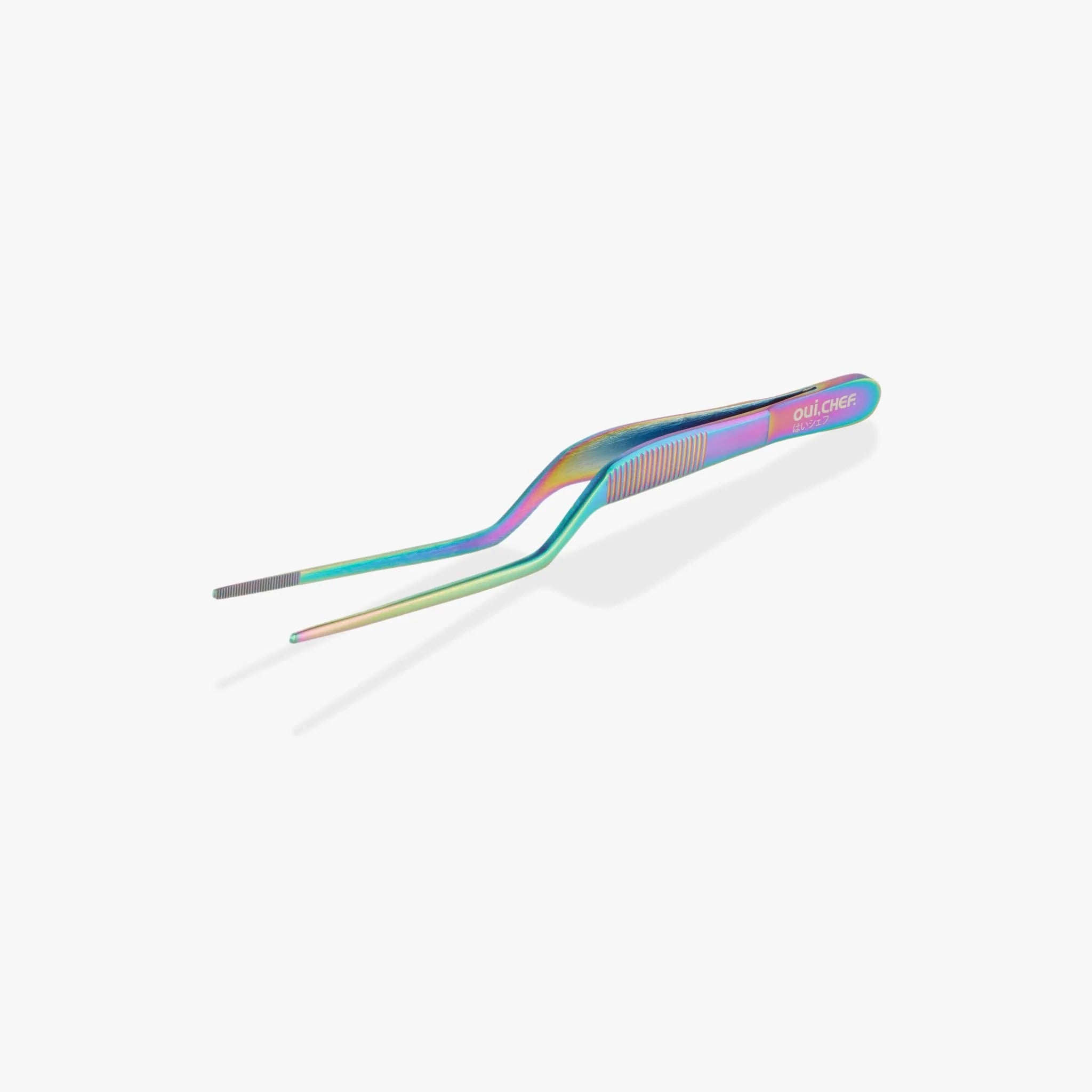 oui chef cooking kitchen tweezers oil slick 14cm offset